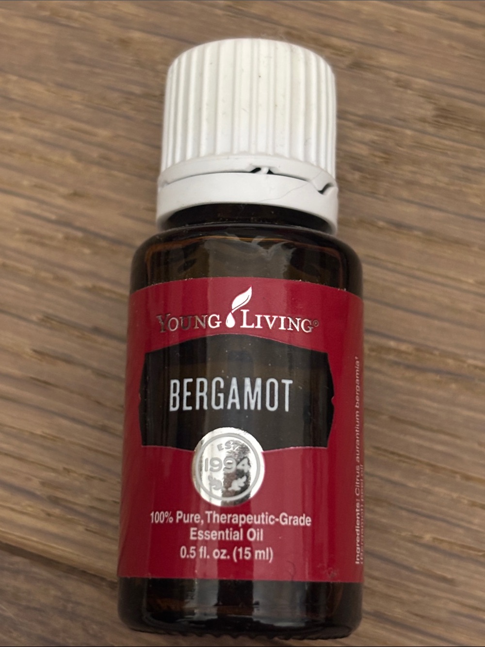 Bergamot Vitality Essential Oil by Young Living. 15 ml new/sealed
